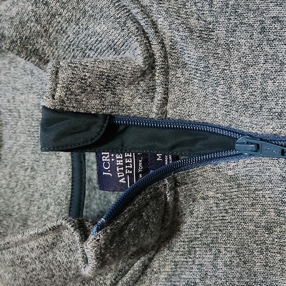 Men's J Crew half zip fleece pullover- medium - Picture 9 of 9